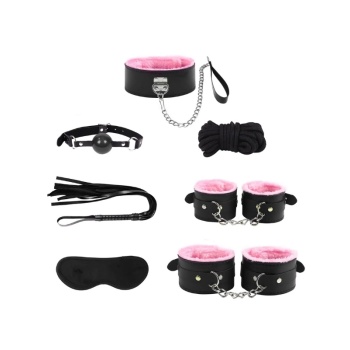 Censan 7 Parçalı Fetiş Set Pembe
