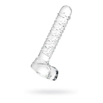 Gerçekçi olmayan yapay penis Sexus Glass, cam, transparan, 21 cm