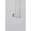 Minimalist Ay Siyah Deri İp Kolye - Antik Gümüş Kaplama - Kadın Erkek - 60 cm