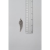 Melek Kanadı Örme Zincir Kolye - Antik Gümüş Kaplama - Kadın Erkek - 60 cm