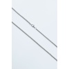 Gözlük ve Love Örme Zincir Kolye - Antik Gümüş Kaplama - Kadın Erkek - 60 cm