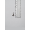 Minimalist Kelebek Örme Zincir Kolye - Antik Gümüş Kaplama - Kadın Erkek - 60 cm