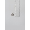 Minimalist Göz - Nazar Örme Zincir Kolye - Antik Gümüş Kaplama - Kadın Erkek - 60 cm