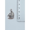 3lü Gemici Dümen Çapa Yelkenli Gümüş Kaplama Kolye Seti