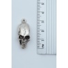 3lü Kuru Kafa Meryem Ana Ters Keçi Baphomet Gümüş Kaplama Kolye Seti