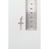 Minimalist Haç Kolye Ucu - Antik Gümüş Kaplama