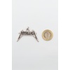 Metallica Logo Kolye Ucu - Antik Gümüş Kaplama