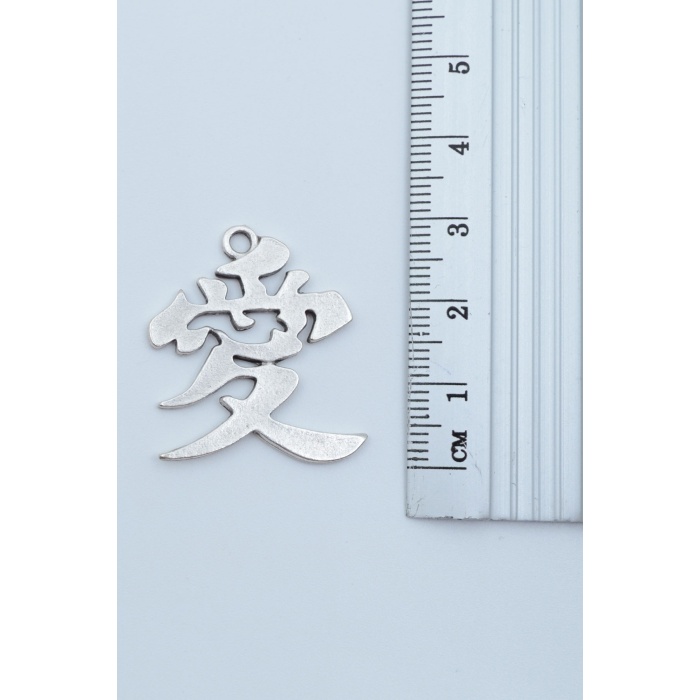 2li Çin Aşk Sembolü - Çin Feng Shui Şans Parası Gümüş Kaplama Kolye Seti