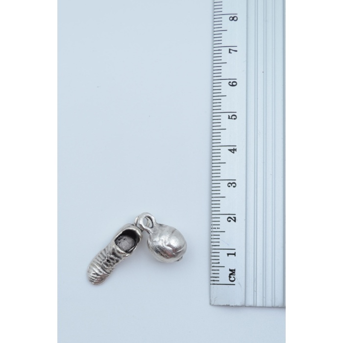 2li Kulaklık - Futbol - Krampon - Top Gümüş Kaplama Kolye Seti