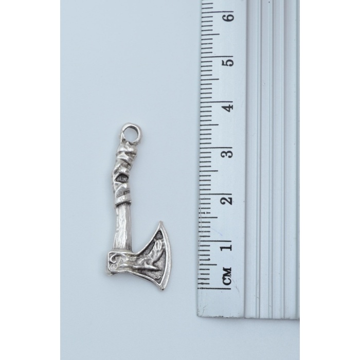 3lü Thor Çekiç Viking Balta Viking Pusula Gümüş Kaplama Kolye Seti