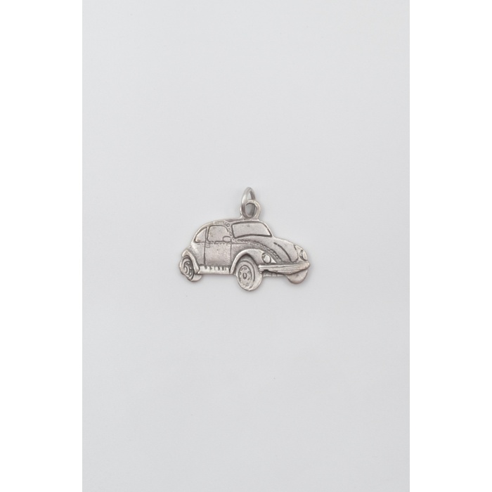 Nostaljik Vosvos Kolye Ucu - Antik Gümüş Kaplama - Kadın Erkek