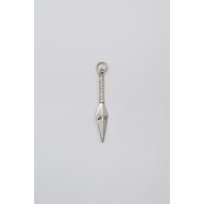 Anime Ninja Kunai Kolye Ucu - Antik Gümüş Kaplama - Kadın Erkek