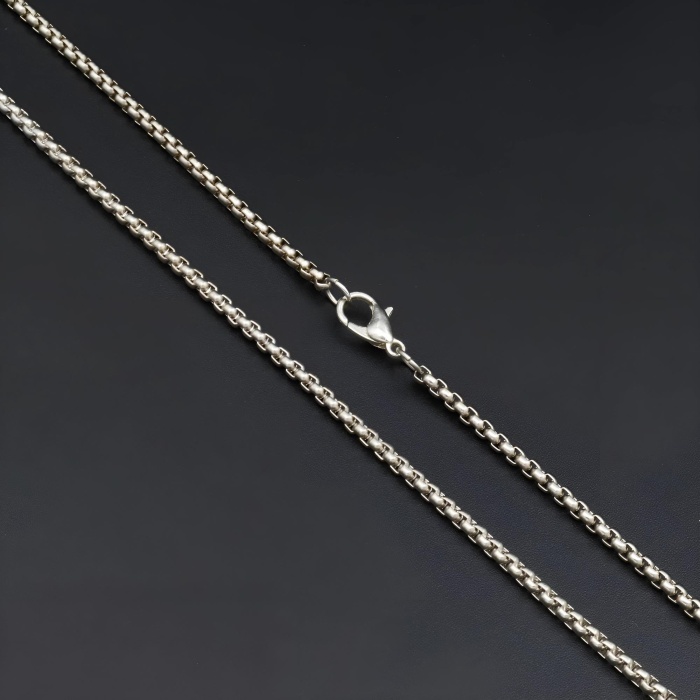 Direniş V For Vendetta Gümüş Kaplama Örme Zincir Kolye