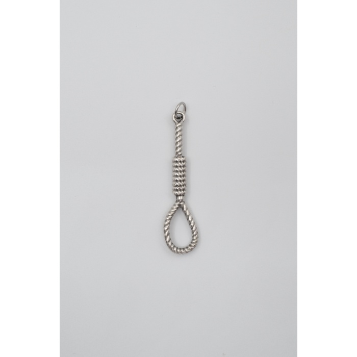 Halat - Urgan - İdam Düğümü Kolye Ucu - Antik Gümüş Kaplama - Kadın Erkek