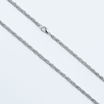 Kalın Burgu Zincir Kolye - Silver Renk