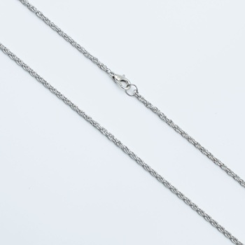 İnce Burgu Kolye Zinciri - Silver Renk