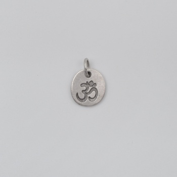 Om Aum Sembolü Kolye Ucu - Antik Gümüş Kaplama - Kadın Erkek