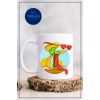 Baskılı Kupa Bardak Seramik Mug - Maske