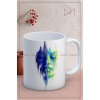 Baskılı Kupa Bardak Seramik Mug -Kadın Tablo