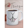 Baskılı Kupa Bardak Seramik Mug - Tavşan Diş
