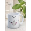 Baskılı Kupa Bardak Seramik Mug - Tavşan Diş