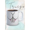 Baskılı Kupa Bardak Seramik Mug - Tavşan Diş