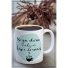 Baskılı Kupa Bardak Seramik Mug - Soran olursa...