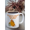 Baskılı Kupa Bardak Seramik Mug - Kahve içerken Görmişler.