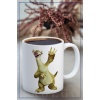 Baskılı Kupa Bardak Seramik Mug - Miskin