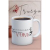 Baskılı Kupa Bardak Seramik Mug - Kahve İçin Kahve..