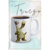 Baskılı Kupa Bardak Seramik Mug - Miskin