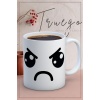 Baskılı Kupa Bardak Seramik Mug - Kızgın Emoji