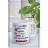 Baskılı Kupa Bardak Seramik Mug - BENENAH