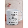 Baskılı Kupa Bardak Seramik Mug - Adam Sandık Fos Çıktı Vıttırı Vızzık Adamlar
