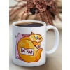 Baskılı Kupa Bardak Seramik Mug - Im Fat