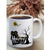 Baskılı Kupa Bardak Seramik Mug - Cadılar Bayramı