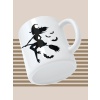 Baskılı Kupa Bardak Seramik Mug - Süpürgeli Cadı