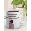 Baskılı Kupa Bardak Seramik Mug - Kime ne yaptıysam hak ettiğindendir. Bak kendime de kahve yaptım