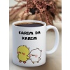 Baskılı Kupa Bardak Seramik Mug - Karım da Karım