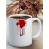 Baskılı Kupa Bardak Seramik Mug -Kan