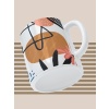 Baskılı Kupa Bardak Seramik Mug - Geometrik Çizgi