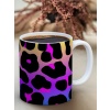 Baskılı Kupa Bardak Seramik Mug - Parlak Leopar Desen