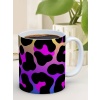 Baskılı Kupa Bardak Seramik Mug - Parlak Leopar Desen