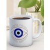 Baskılı Kupa Bardak Seramik Mug - Nazar Göz