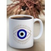 Baskılı Kupa Bardak Seramik Mug - Nazar Göz