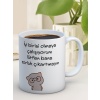 Baskılı Kupa Bardak Seramik Mug - Zorluk Çıkartmayın