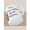 Baskılı Kupa Bardak Seramik Mug - Kafam kadar Güzel Değilsin