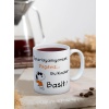 Baskılı Kupa Bardak Seramik Mug - Basit..