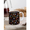 Baskılı Kupa Bardak Seramik Mug - Halloween Figürleri