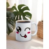 Baskılı Kupa Bardak Seramik Mug - Şımarık Emoji